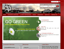 Tablet Screenshot of bankofvici.com
